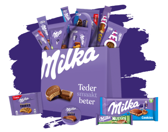 Milka-pakket: 12st aan 10€/pakket